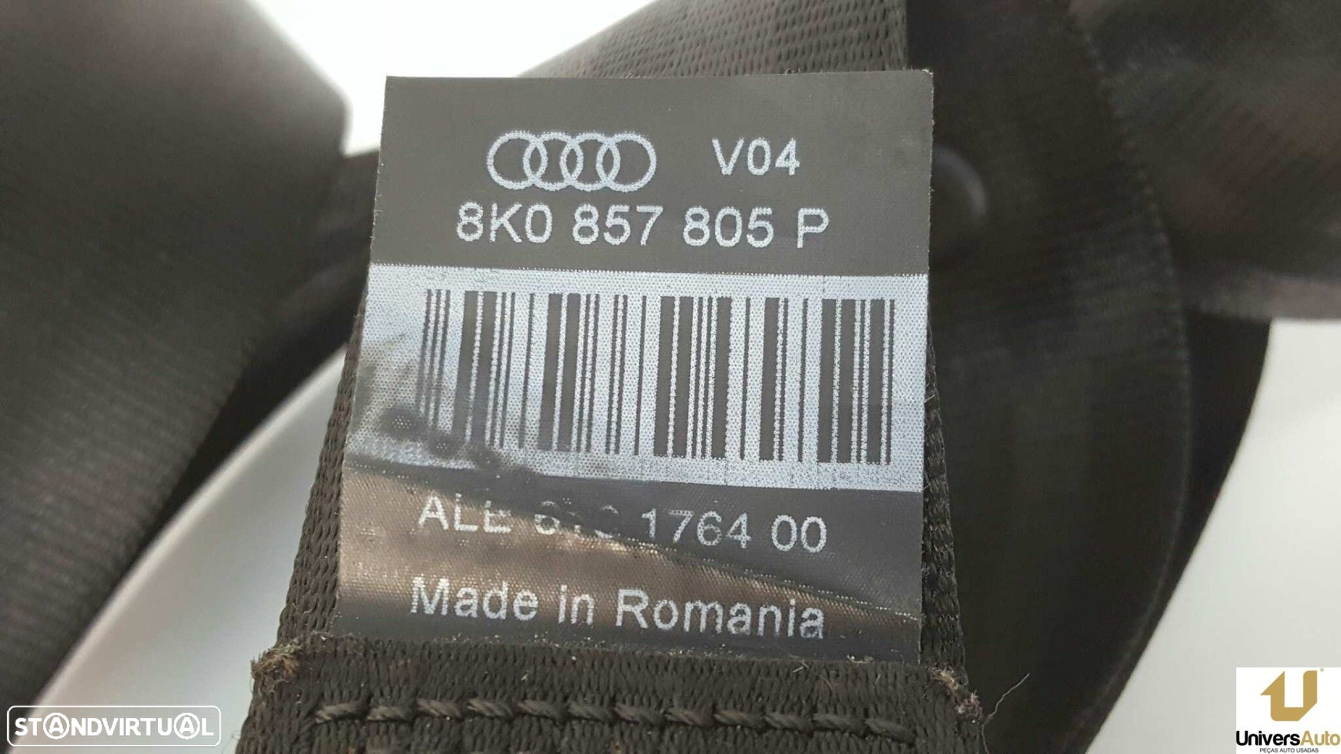CINTO DE SEGURANÇA TRASEIRO DIREITO AUDI A5 SPORTBACK (8T) 2.0 TFSI (132KW) - 3