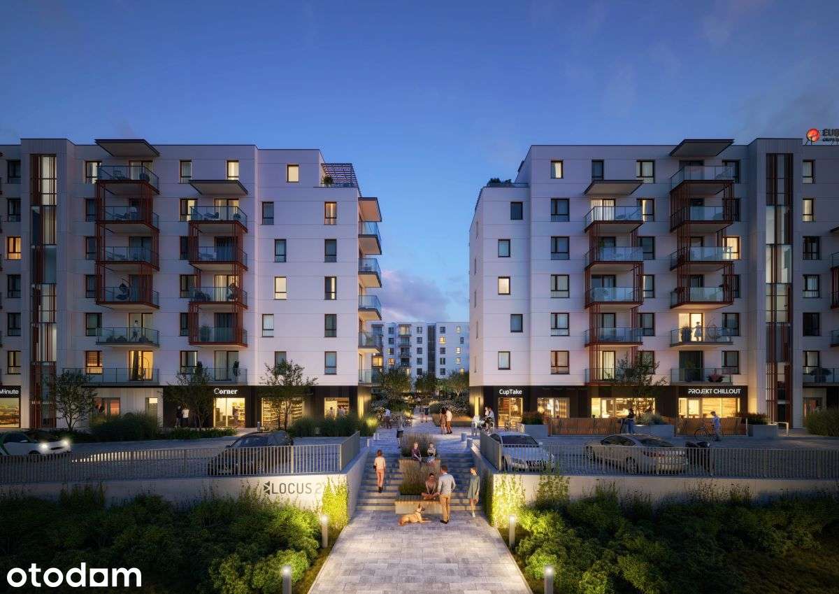 2-pokojowe mieszkanie 43m2 + balkon Bez Prowizji