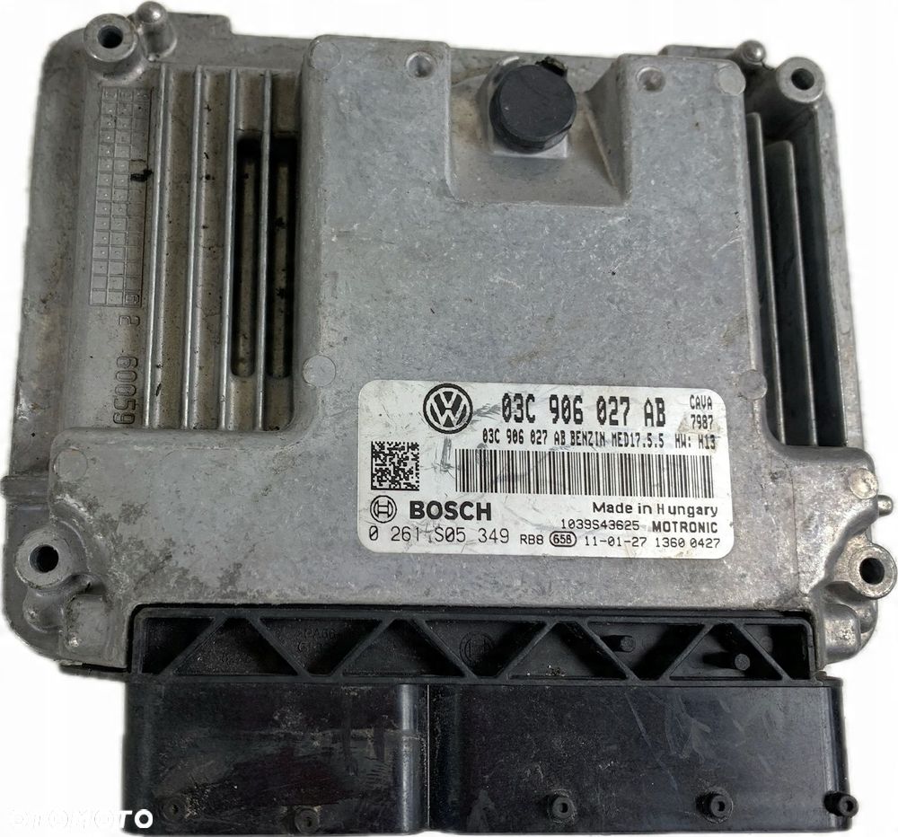 KOMPUTER ECU VW SEAT SKODA 1.4 03C906027AB 0261S05349 - 16