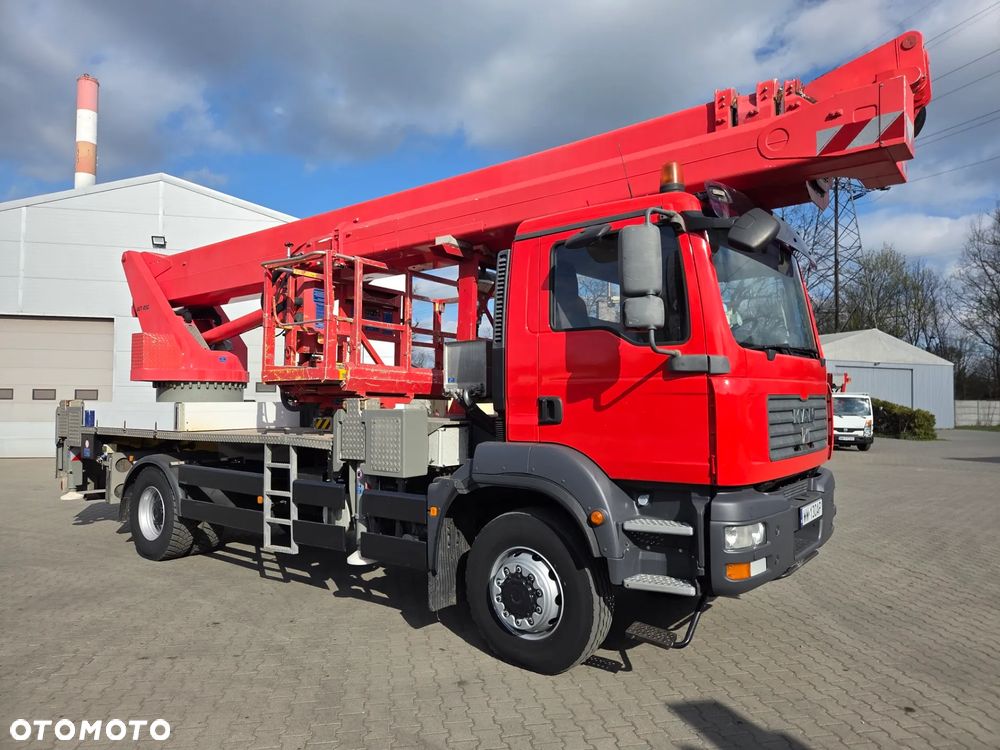 MAN TGM 18.280 4x4 BB - 45 m WUMAG Elevant Palfinger WT 450 Podnośnik koszowy zwyżka Ruthmann Multitel terenowy - 4