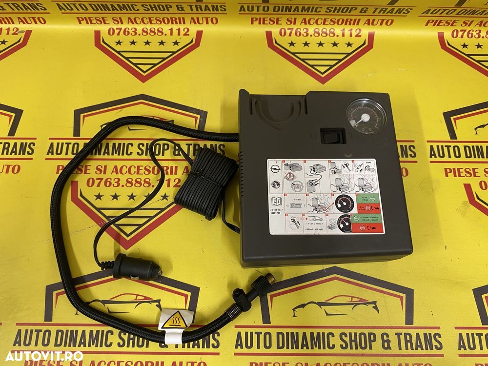 Compresor auto umflat roti OEM original GM Opel  180W 12V insignia ast - 5