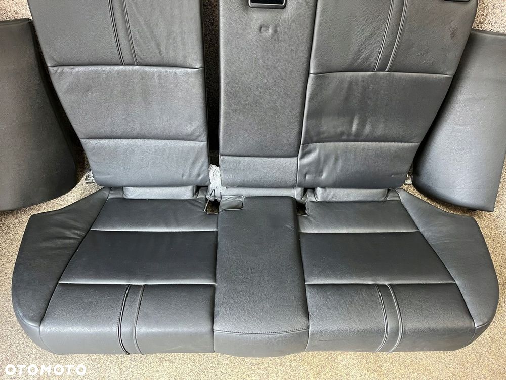 Kanapa tylna podlokietnik cupholder tyl skora czarna LADNA BMW X3 E83 ORG - 6