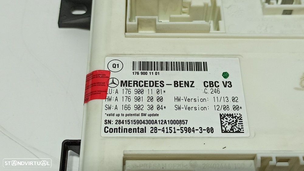 MÓDULO ELETRÓNICO MERCEDES CLASE B (W246) B 180 CDI BE (246.200) - 2