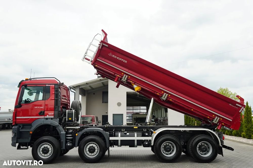 MAN TGS 41.480 / 8x8 / BASCULANĂ SPATE / MANUAL / NOU NOU / KH-KIPPER / - 3