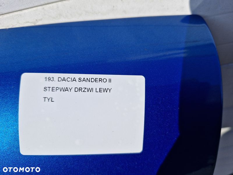 DACIA SANDERO II 2 STEPWAY DRZWI LEWY TYŁ TYLNE LEWE TERPL - 2