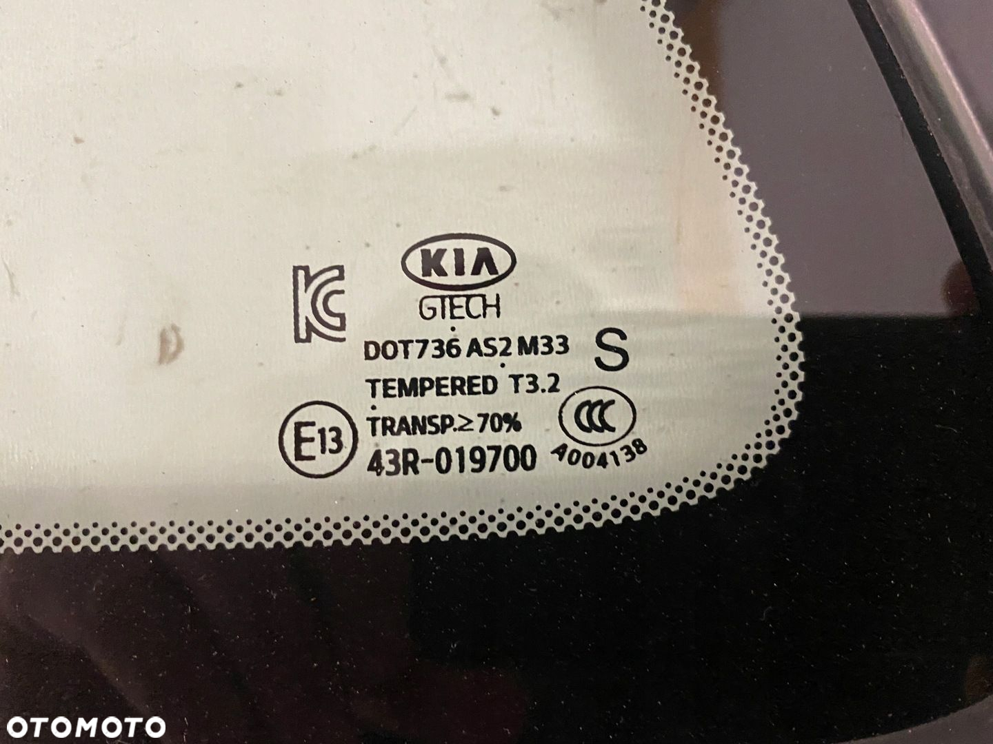 KIA OPTIMA IV SZYBA TYLNA LEWA TYŁ LEWY 15- - 2