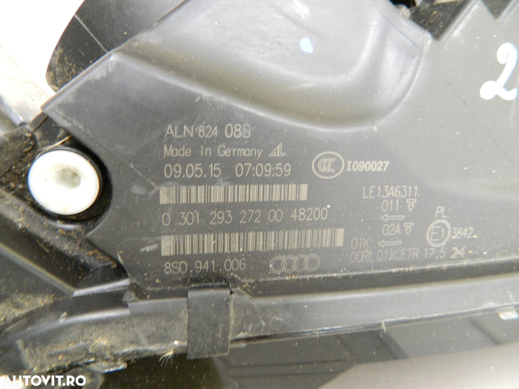 Far dreapta Audi TT 8S Bi-Xenon LED, 2015, 2016, 2017, 2018, 2019, cod origine 8S0941006. - 5