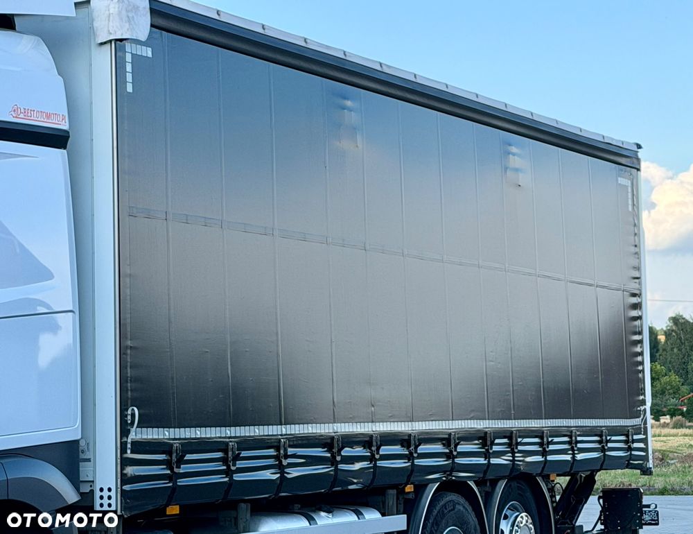 Mercedes-Benz ACTROS 2540 / FIRANKA / WINDA / 20 EUROPALET / OŚ PODNOSZONA / AUTOMAT / E6 / 2018 ROK / NISKI PRZEBIEG / SPROWADZONY - 9