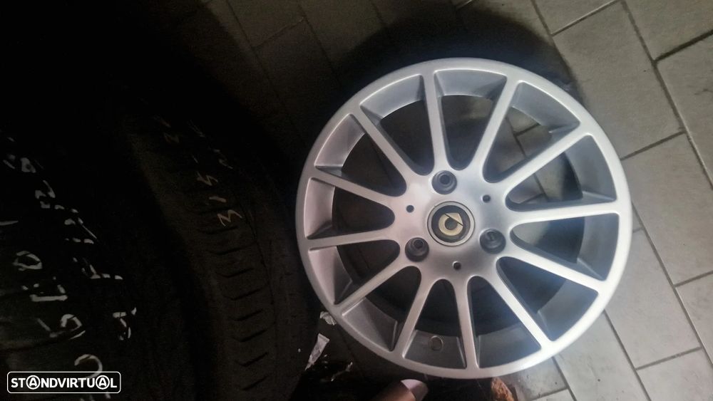 JANTES 15 ORIGINAIS SMART FORTWO PASSION USADAS (REPARADAS IGUAL A NOVAS) - 2