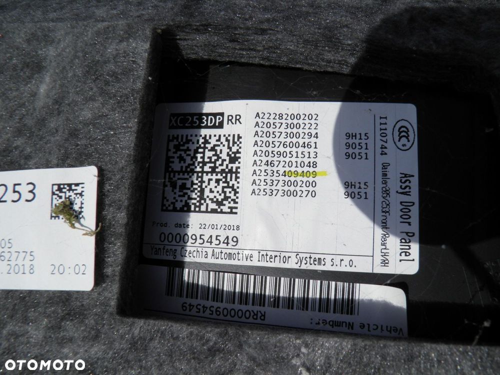 FOTELE KPL MERCEDES W205 C250 ZESTAW - 7