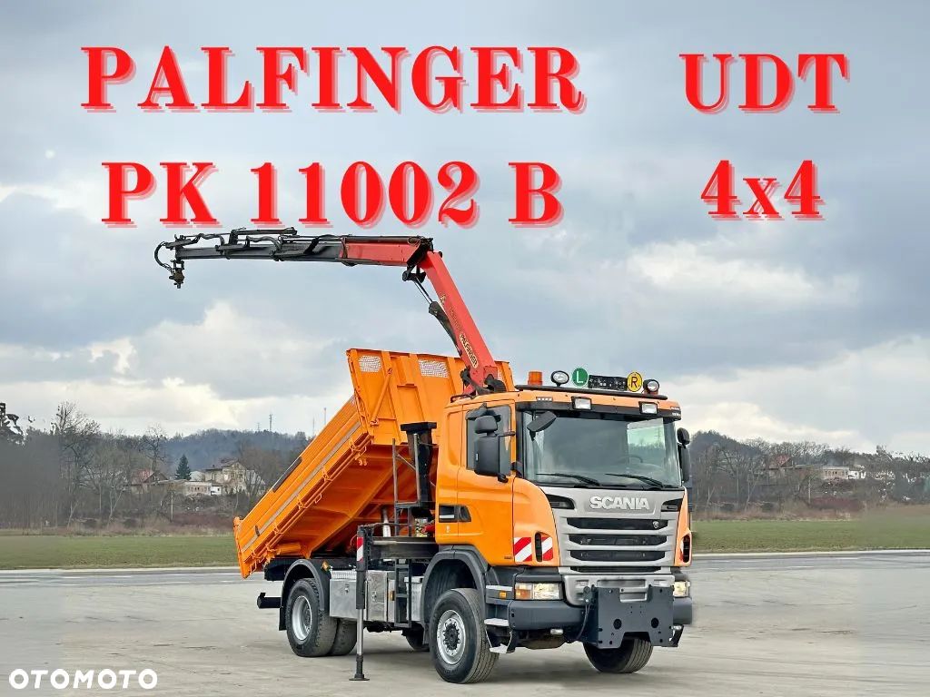 Scania G 360 * WYWROTKA 4,10 m + PK 11002 B + PILOT * 4x4 - 1