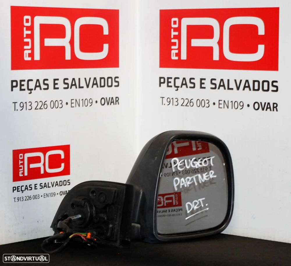 ESPELHO RETROVISOR DIREITO PEUGEOT PARTNER - 1