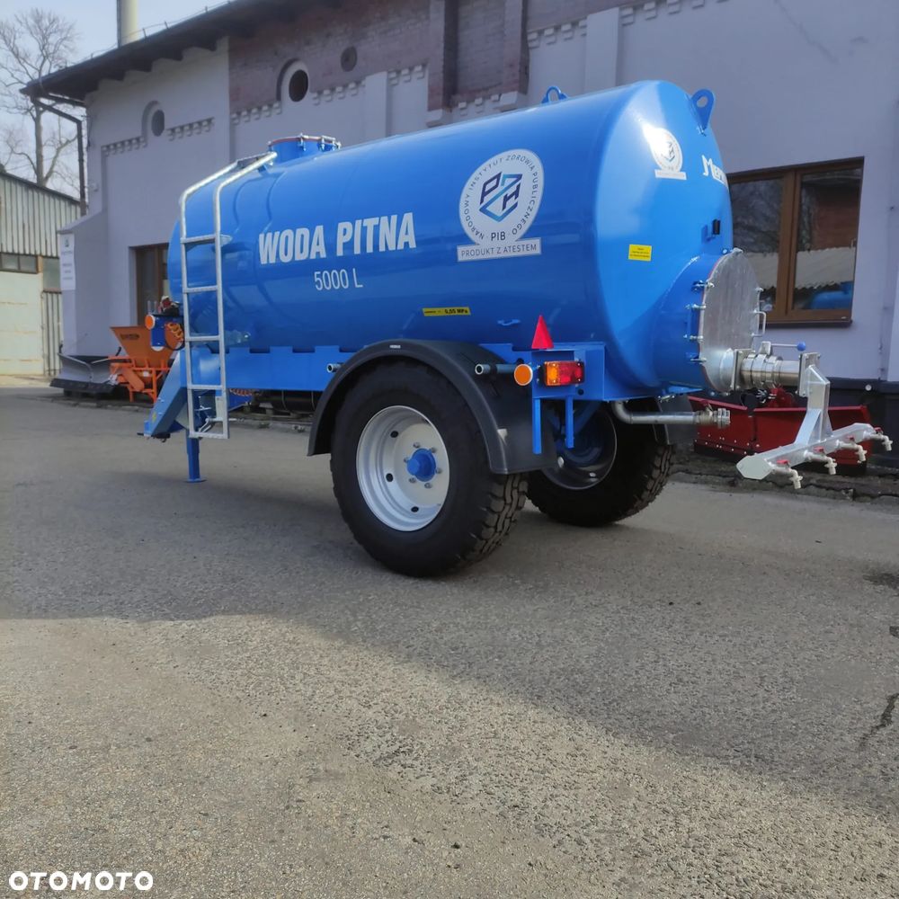 Inny MEPROZET PW 1/5 5000 litrów wóz cysterna do wody pitnej atest PZH realizujemy OLiOC