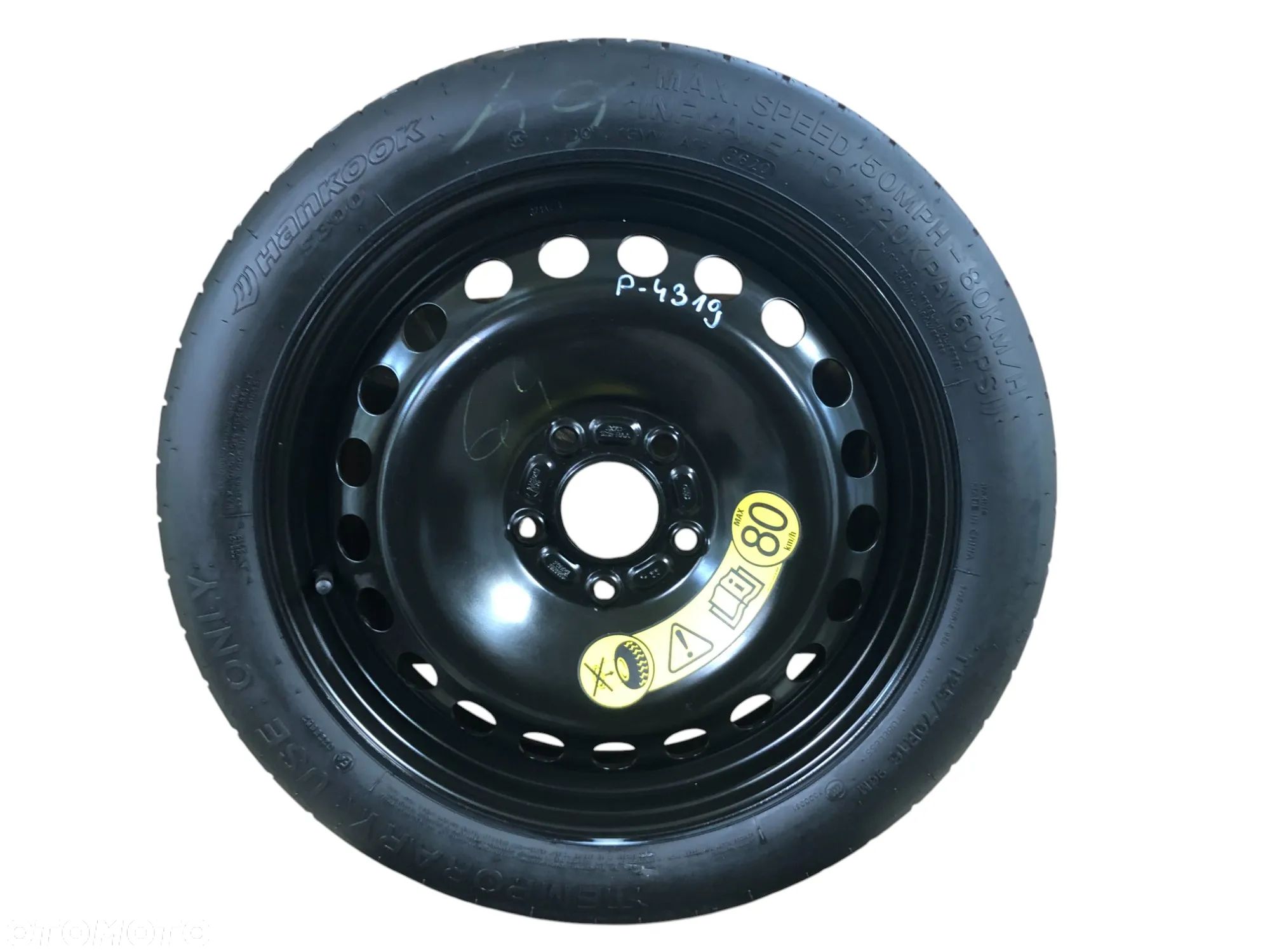 Koło Zapasowe Dojazdowe 125/70 R16 4T 5x108 63.4MM 2020R Ford Focus MK4 - Gwarancja Wysyłka - 1