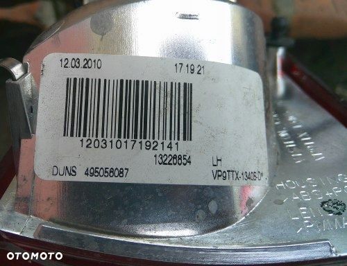 OPEL INSIGNIA A 08-13 KOMBI LEWA TYLNA LAMPA ORYGINAŁ 13226854 - 4