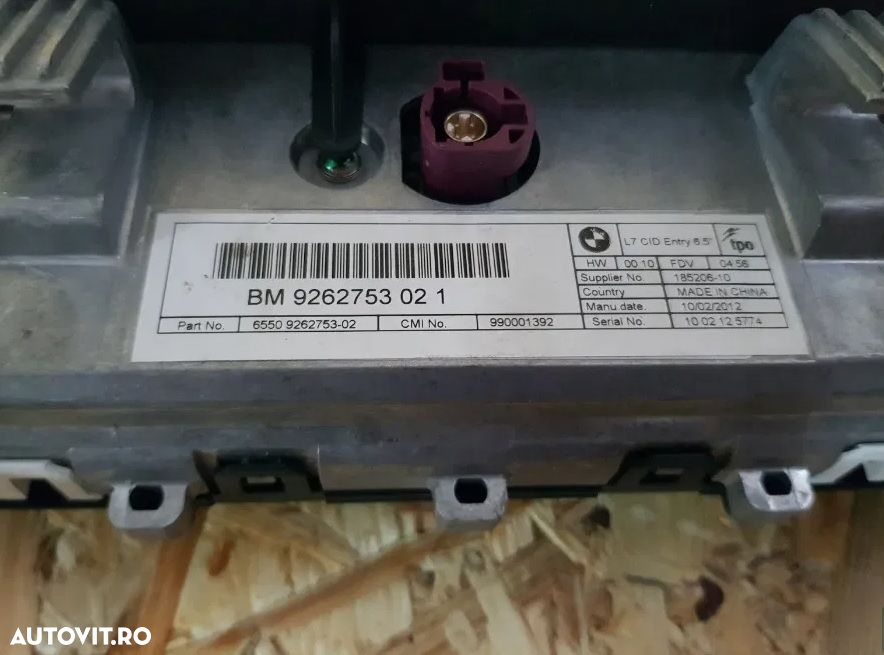 Display Navigatie Bmw Seria 3 F30 F31 Cod 9262753 - 5