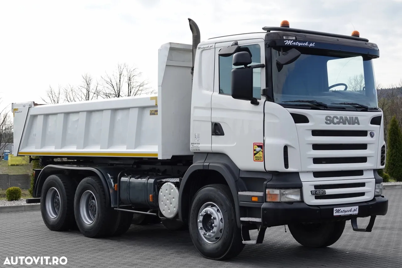 Scania R 420/ 6x4 / 2-SIDE TIPPER / HYDROBRATA / BORDMATIC / HYDROKLAPA / MANUAL / IMPORTAT - 15