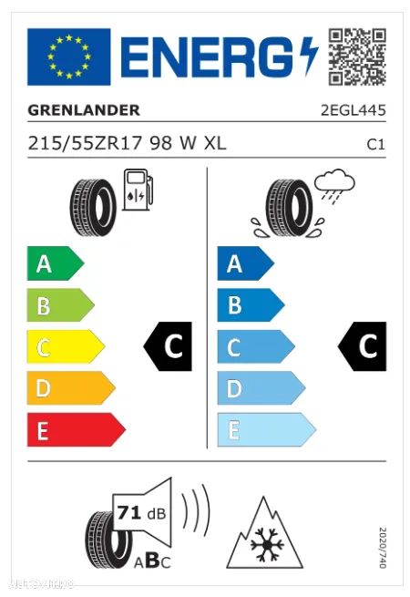 Anvelopa NOUA All Season M+S  215/55R17 Grenlander Greenwing A/S 98W XL - 2