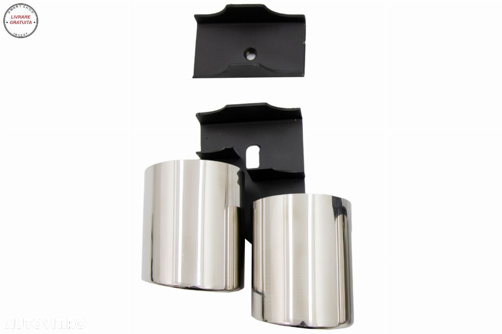 Ornamente Evacuare Audi A4 B8 B9 (2009-up) S4 Quad Design- livrare gratuita - 6