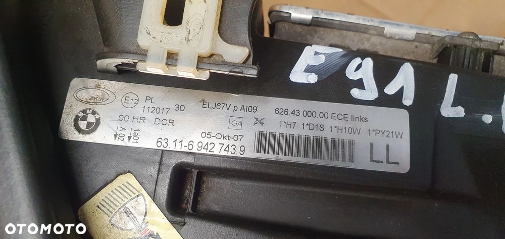 Lampa lewy przód przednia lewa Dynamic XENON BMW 3 E90 E91 6942743 - 9