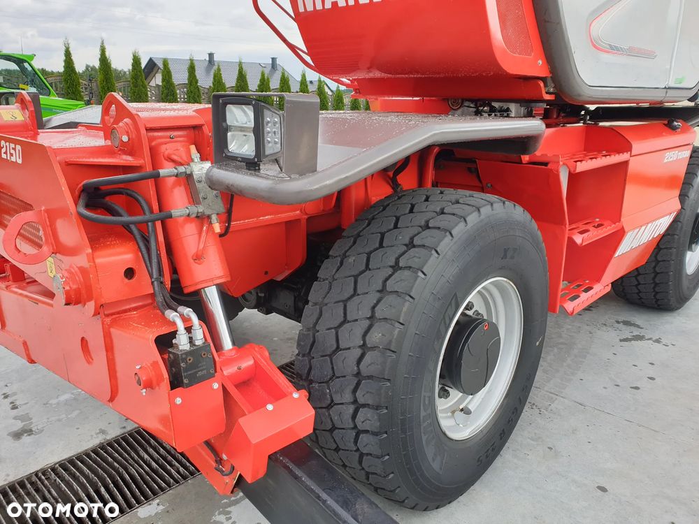 Manitou MRT ROTO 2150 Privilege KOSZ/WIDŁY/PILOTY SPROWADZONA PIĘKNY STAN - 19