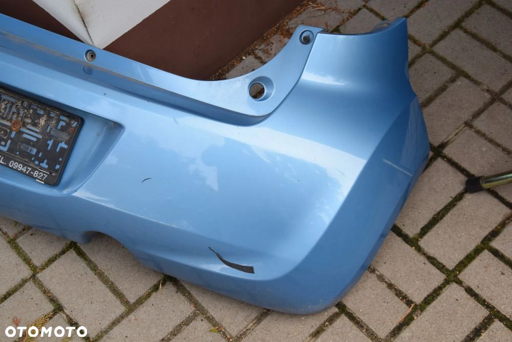 Opel Agila B II 08-15 Zderzak tył tylny błękitny ZJE ZJED - 5