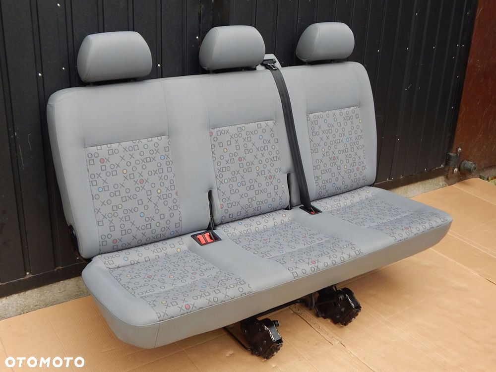 vw t5 caravelle fotel kanapa ławka trójka 3 rząd tył ox - 3