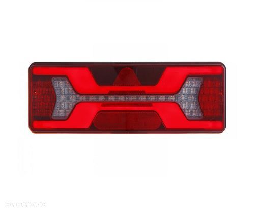 Tylne światło LED 6 funkcji 12V 24V dynamiczny kierunkowskaz z efektem neonowym lewa - 1