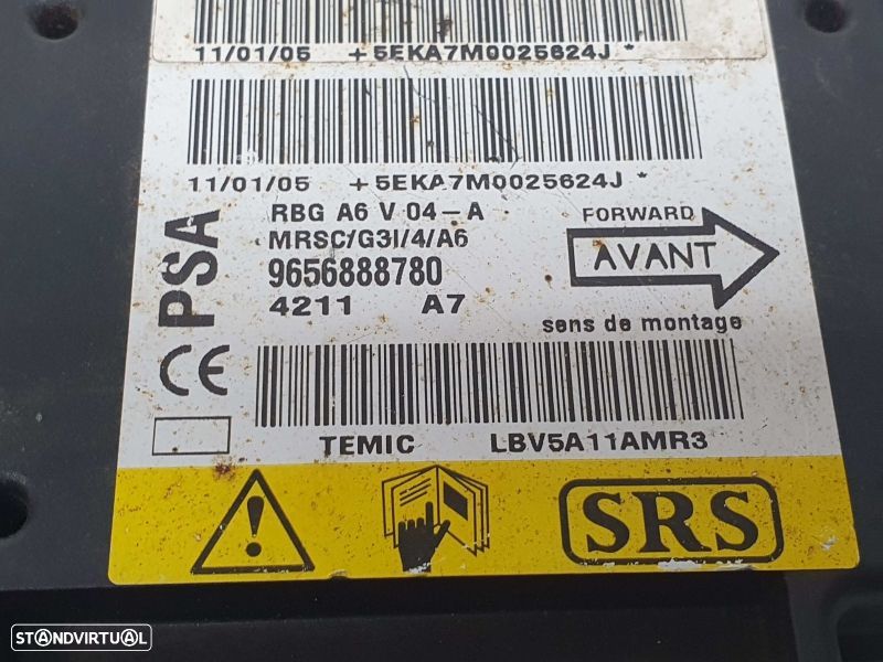 Centralina / Modulo Airbags Citroen C2 (Jm_) - 2