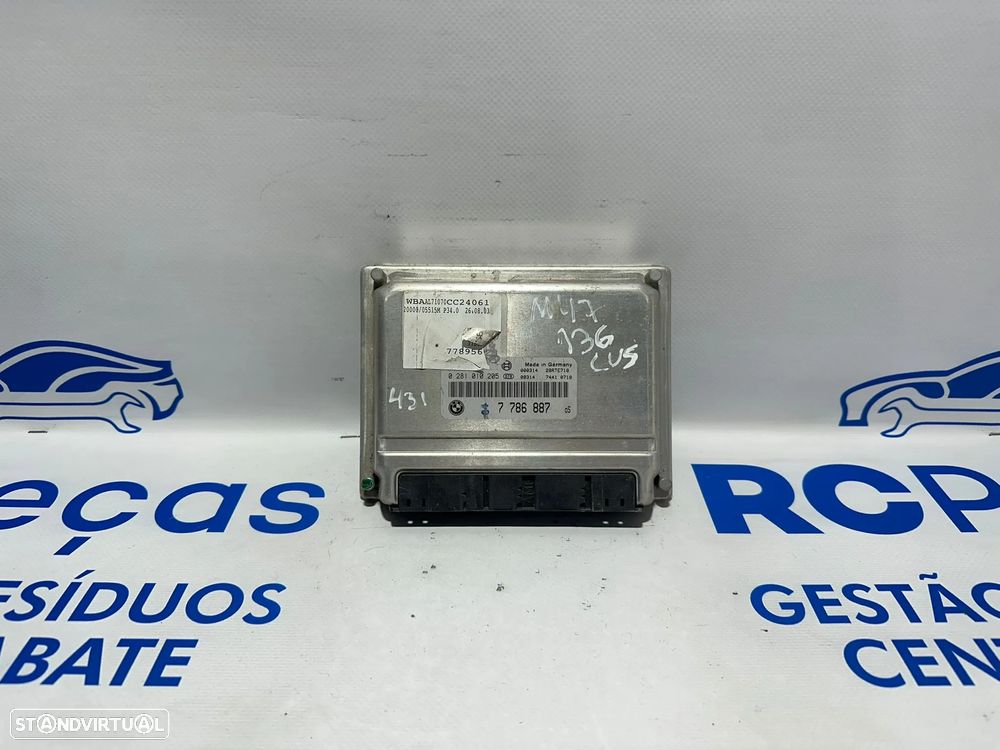 .Centralina Motor Original Bosch BMW Serie 3 E46 320D M47D20 204D1 7786887 0281010205 1997 - 2005 - 6