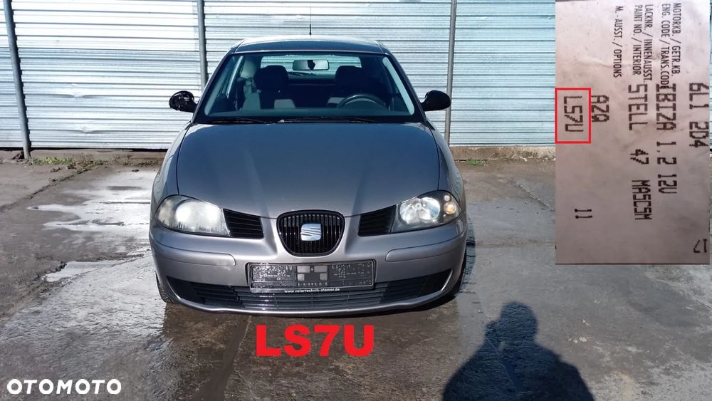Tylko Części SEAT IBIZA III 6L 1.2 12V AZQ 64KM 47kW 3D HB 02r-05r lakier LS7U - 1