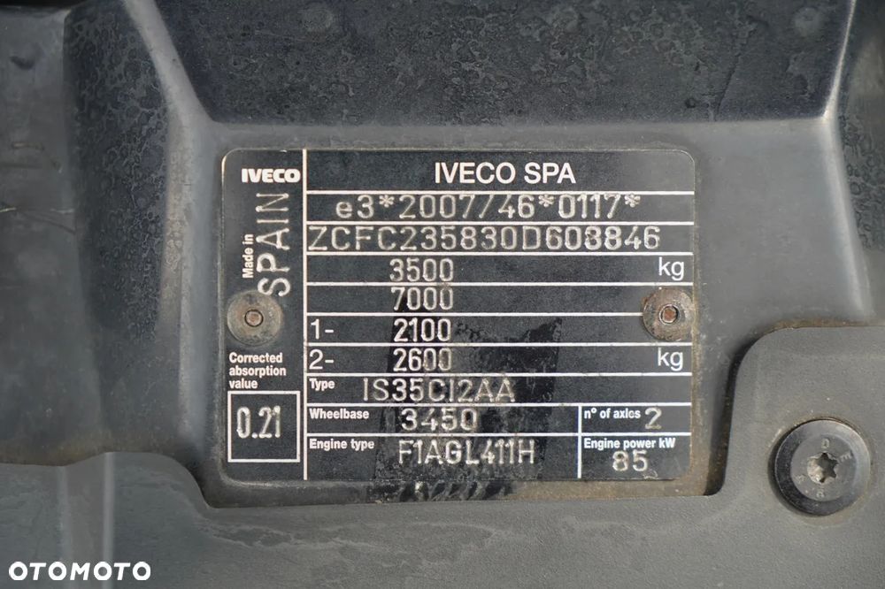 Iveco DAILY 35-120 / WYWROTKA TYLNOZSYPOWA / BLIŹNIAK / MANUAL  / SPROWADZONY - 38