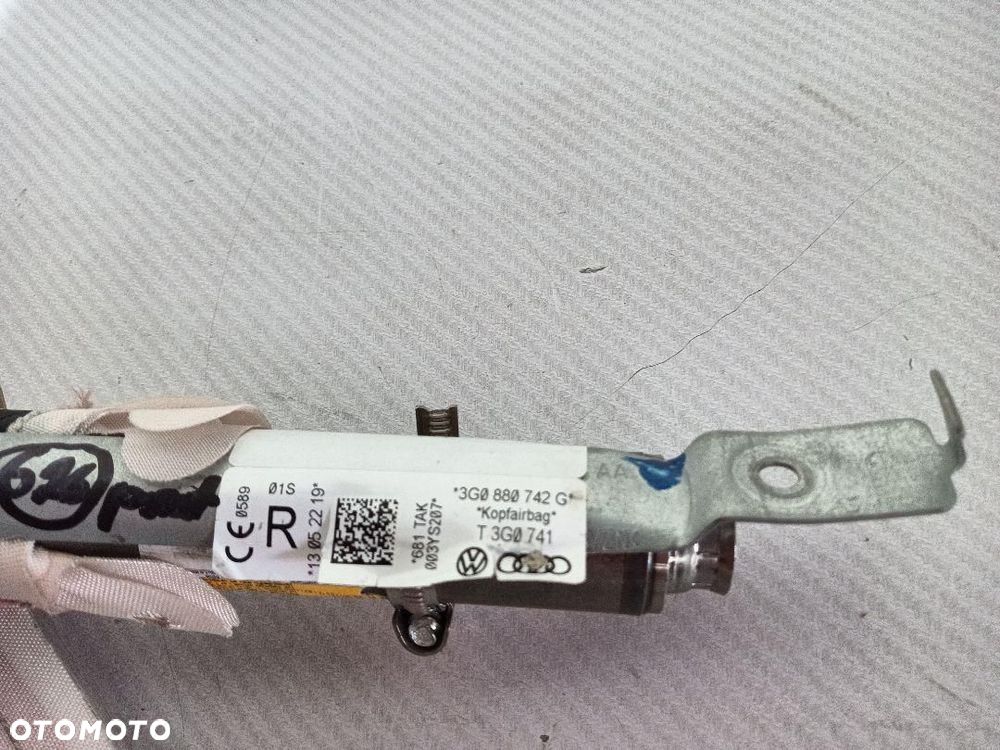 KURTYNA POWIETRZA PRAWA VW PASSAT B8 AIRBAG 3G0880742 - 4