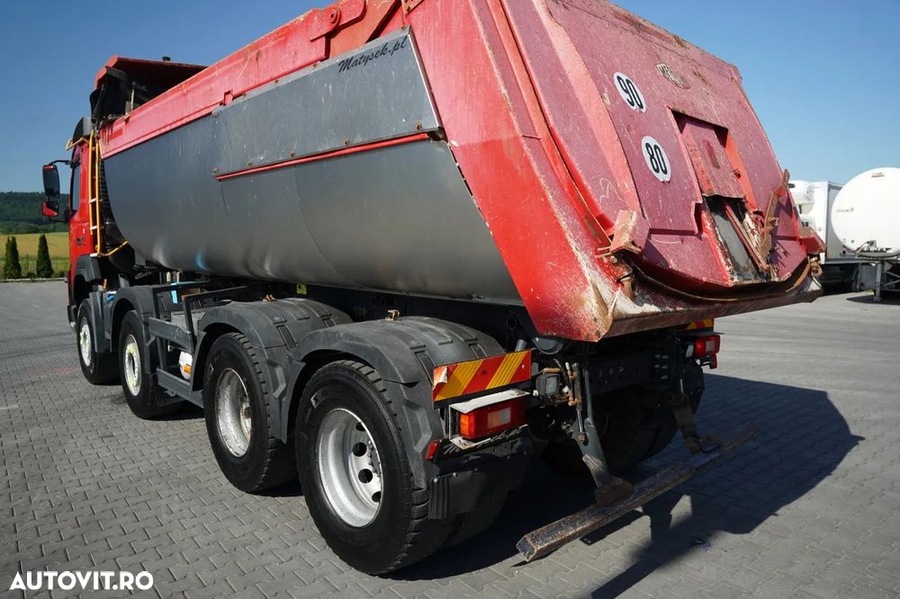 Volvo FMX 460 / 8x4 / BASCULATOR SPATE / CLAPETĂ HIDRAULICĂ / I-SHIFT / PERDĂ ELECTRICĂ / EURO 6 / - 18