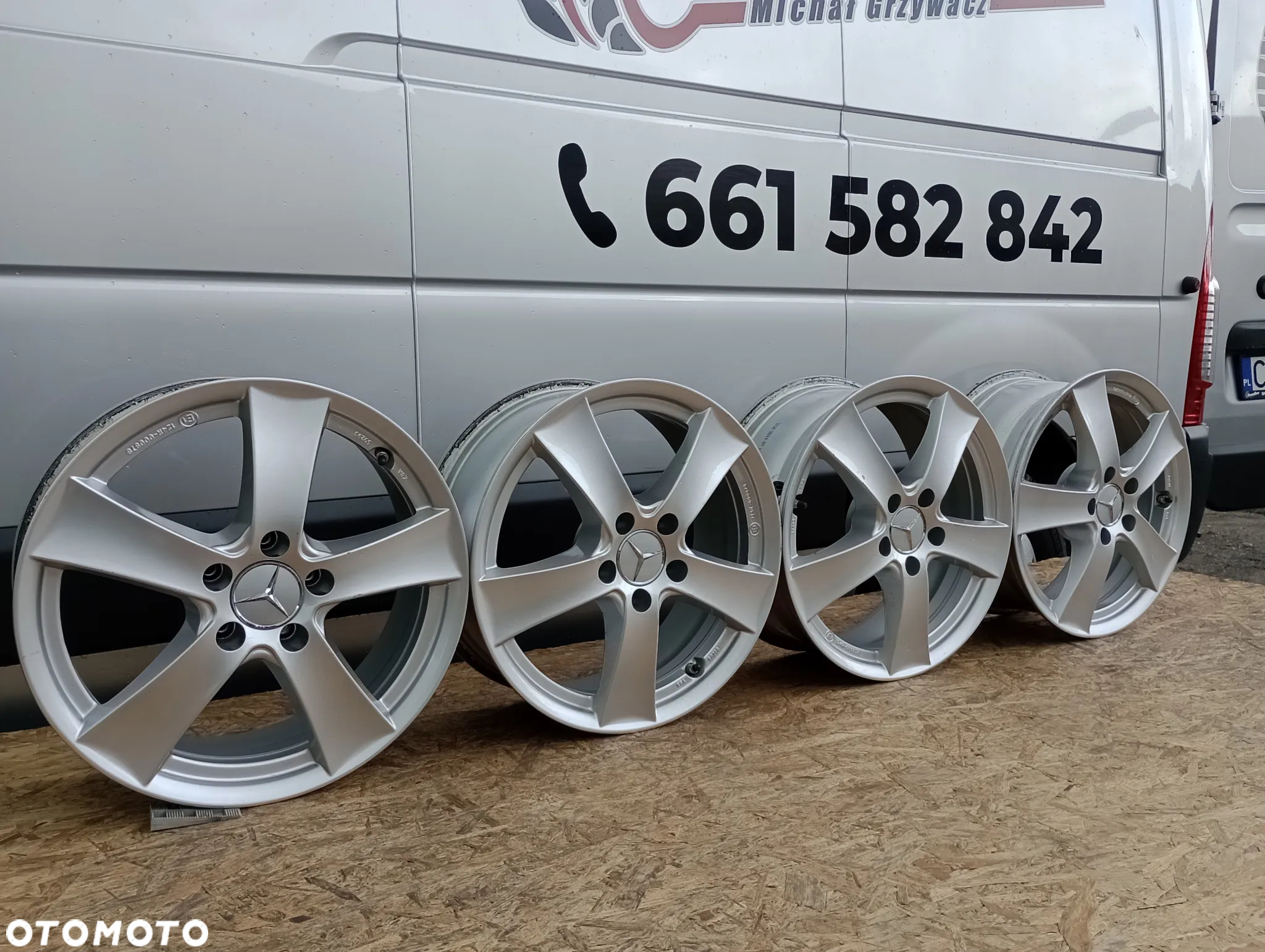 FELGI ALUMINIOWE 5x112 R17 7J ET48,5 66,6 DEZENT MERCEDES CLA GLA GLB KLASA A B C E V VOLKSWAGEN SKODA SEAT - 2