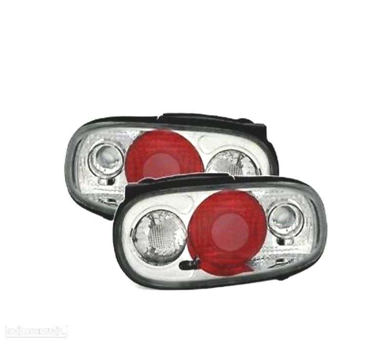 FAROLINS TRASEIROS MAZDA MX 5 89-98 CROMO - 1