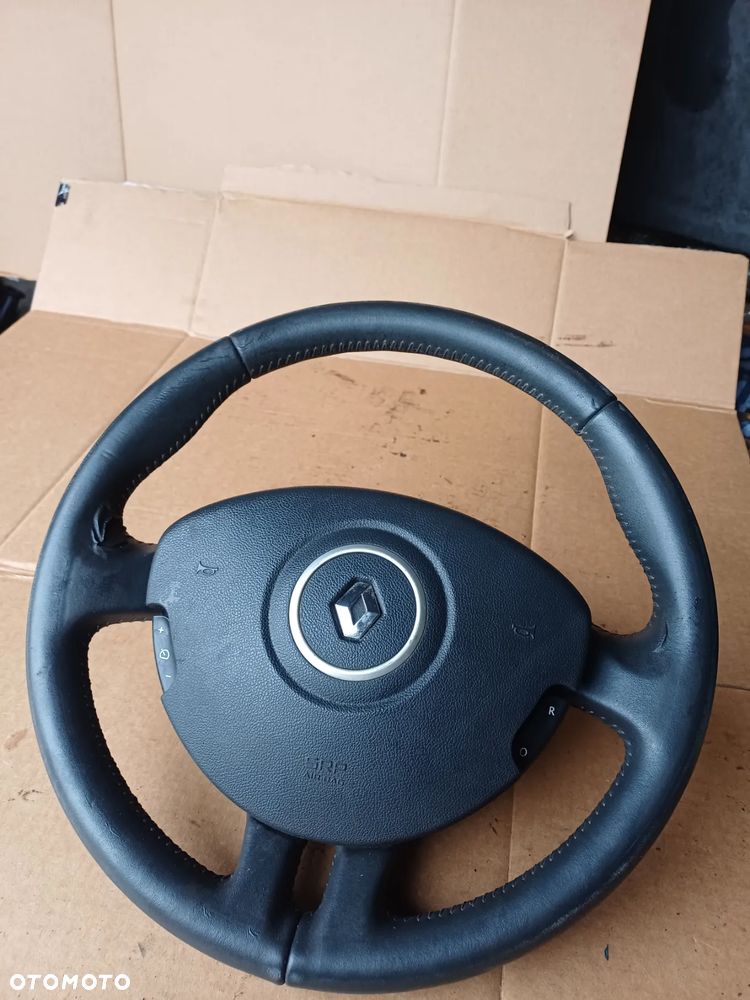 Kierownica Renault clio III 2006r skórzana - 3