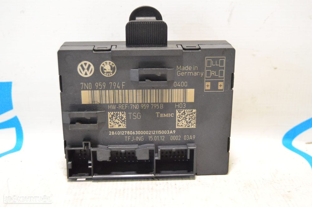 CENTRALINA ECU MOTOR PORTA TRASEIRA TRÁS ESQUERDA UNIDADE CONTROLO TEMIC VW VOLKSWAGEN 7N0959794F 7N0959794 VW VOLKSWAGEN SHARAN II 2 MK2 7N1 7N2 SEAT ALHAMBRA - 1