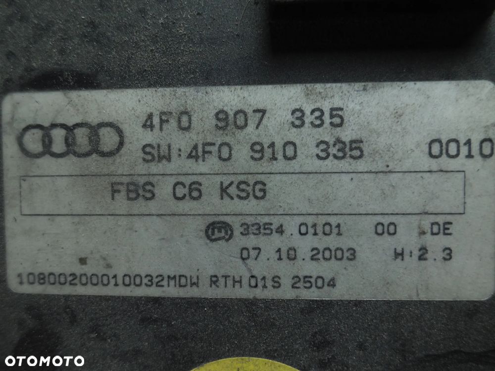 MODUŁ STEROWNIK KESSY AUDI A6 C6 4F0907335 - 2