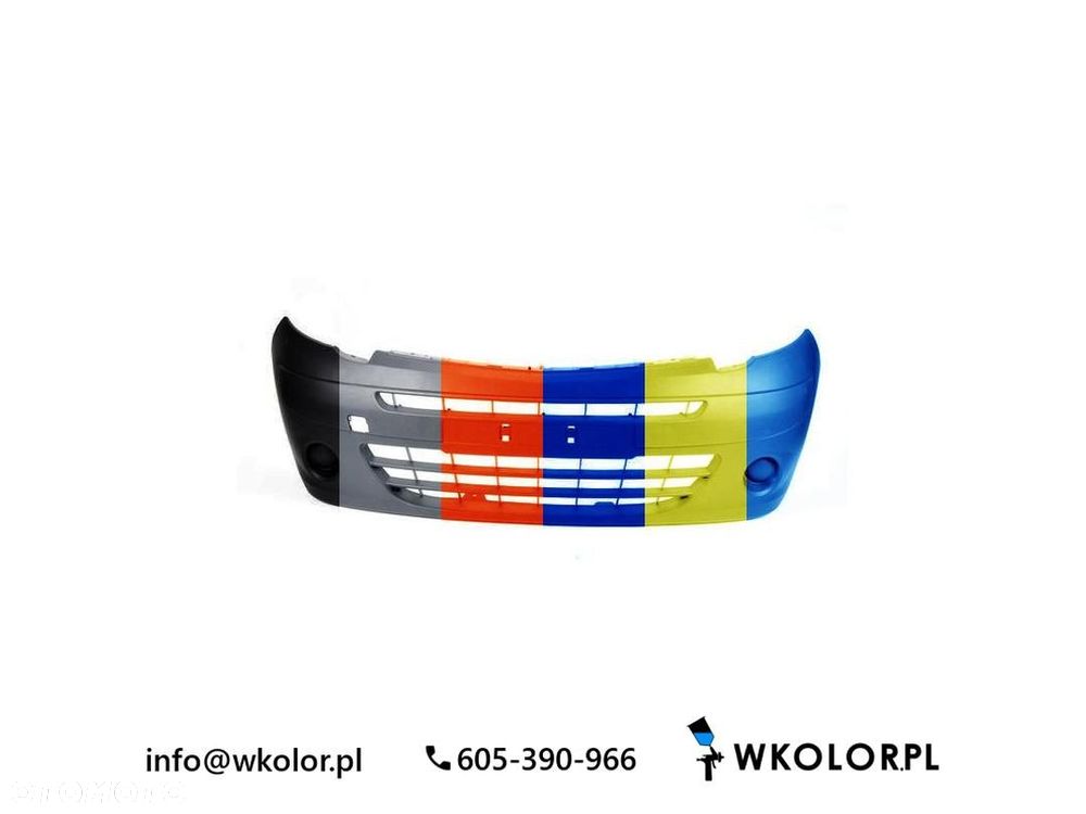 NOWY ZDERZAK RENAULT KANGOO 2009-2012 LAKIEROWANY W KOLOR - 1