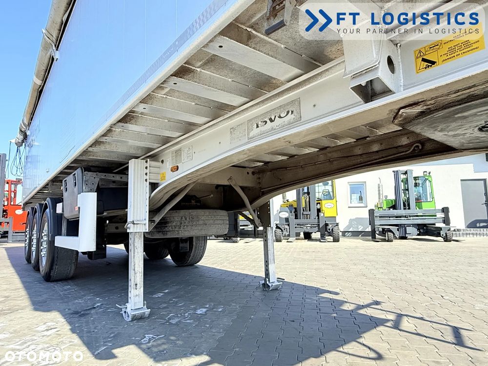 Tisvol TISVOL 2SNA | SAF | KLAPA + SZYBER DO ZSYPU | 43m3 | CAŁA ALUMINIOWA | MASA WŁASNA 5240 KG | PODNOSZONA PIERWSZA OŚ | ALUFELGI - 15