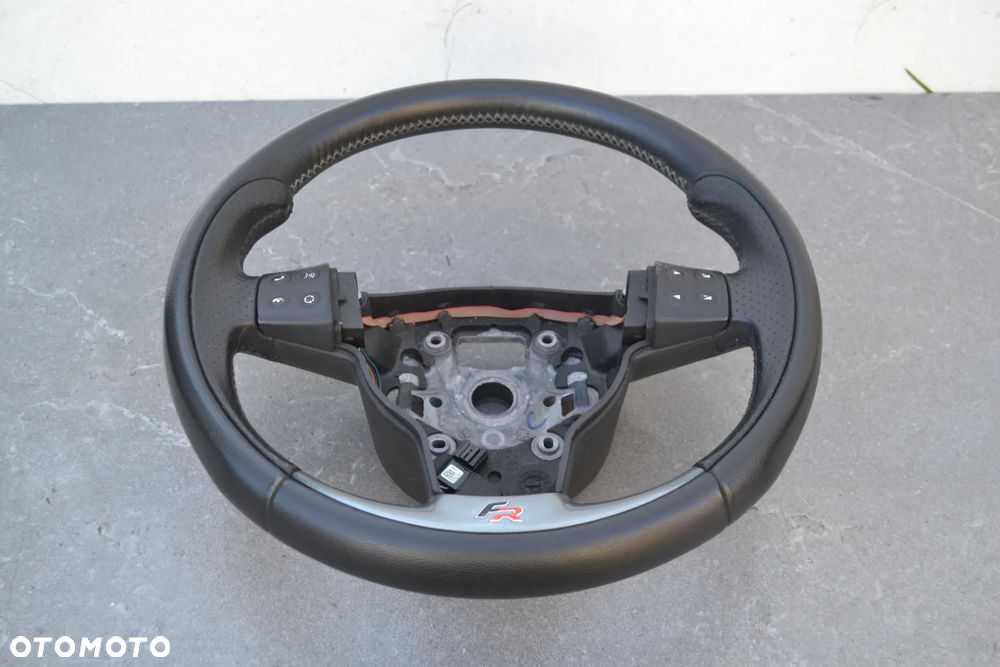 SEAT LEON II ALTEA TOLEDO III FR  KIEROWNICA SKÓRZANA MULTIFUNKCJA STAN 5P0419091G - 2