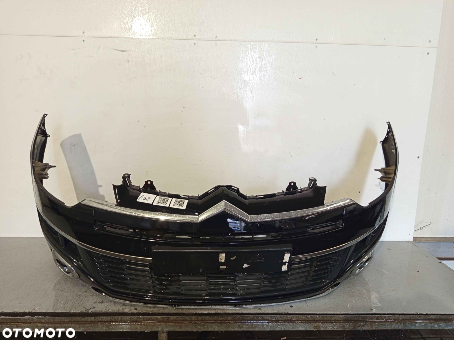 + ZDERZAK PRZÓD PRZEDNI CITROEN C CROSSER X42 CZARNY SPRYSKIWACZE LAMP XENON HALOGENY - 1