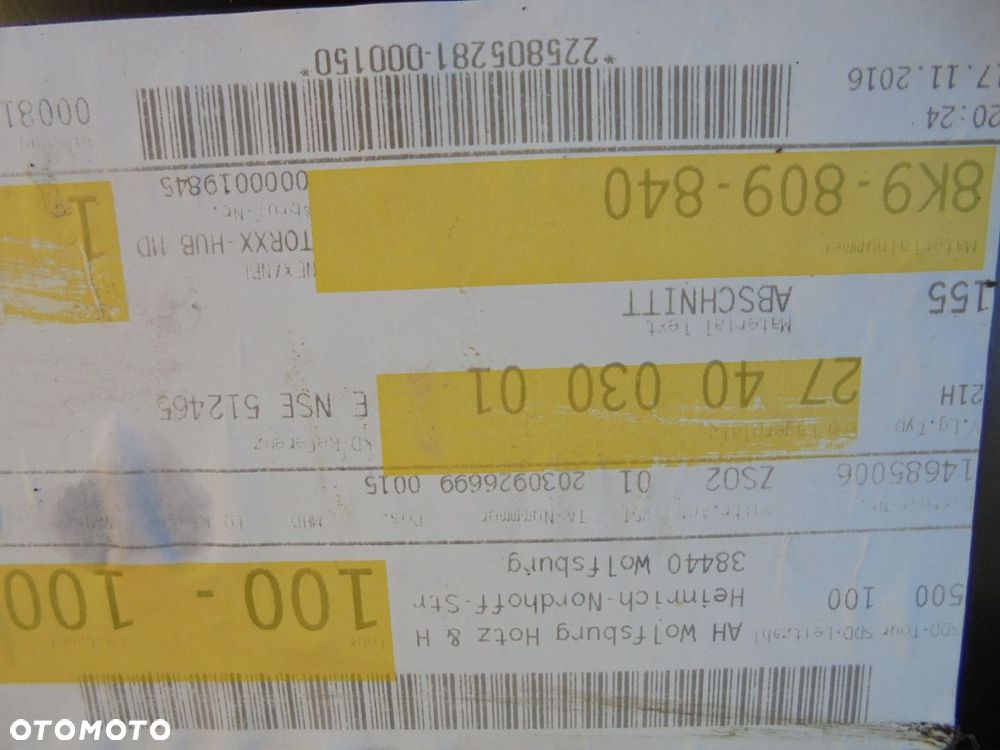 AUDI A4 B8 8K9 KOMBI - słupek, próg prawy NOWY - 2