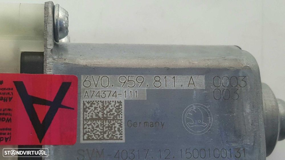 MOTOR ELEVADOR TRASEIRO ESQUERDO SKODA FABIA AMBITION - 8