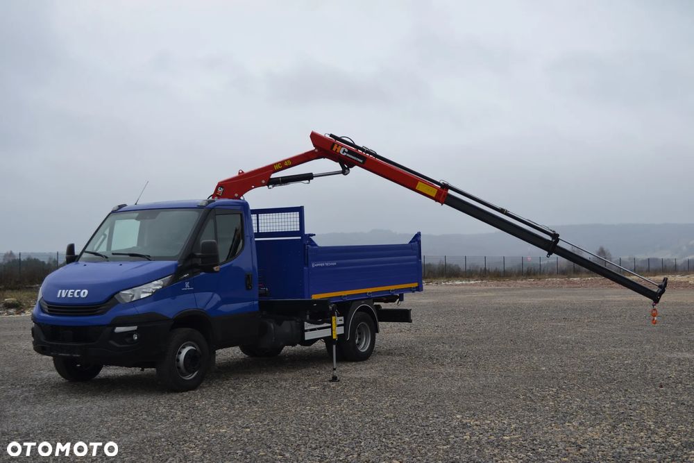 Iveco 72-180 72C18 Nowy 3-stronny WYWROT Kiper Wywrotka Żuraw HDS HC 45A2 SALON PL - 13
