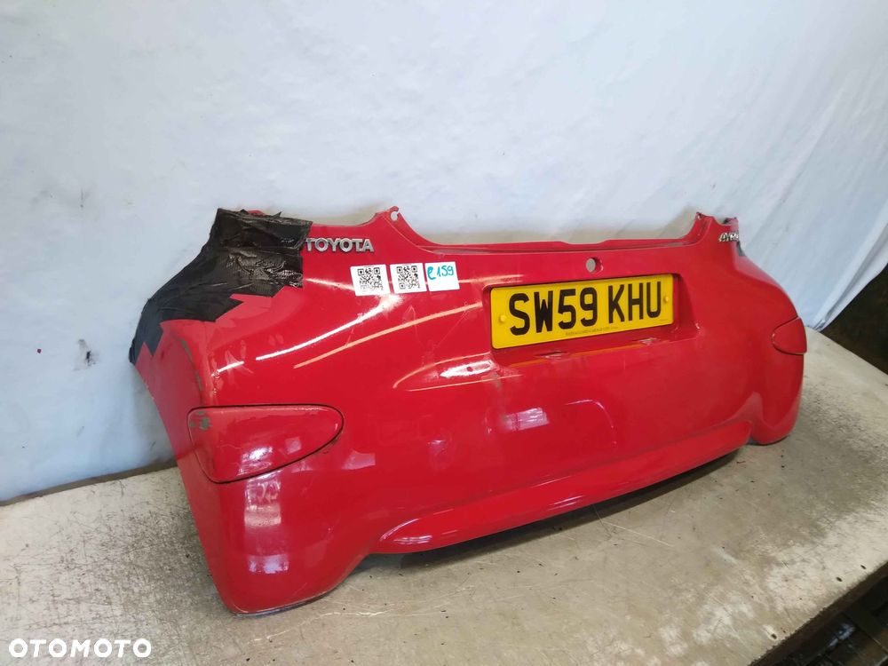 ^ ZDERZAK TYŁ TYLNY TOYOTA AYGO I 1 3P0 CZERWONY - 2