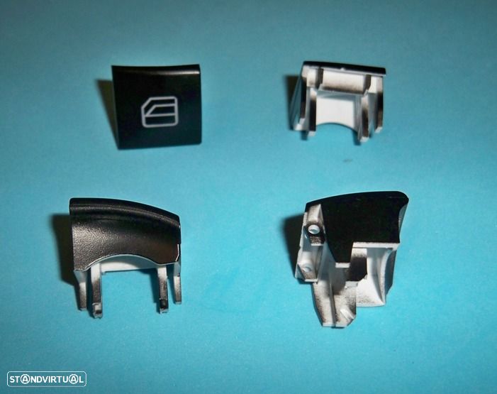 Par de teclas Botão Capa Vidros Mercedes Classe A (W169) E Classe B (W245) NOVO - 2