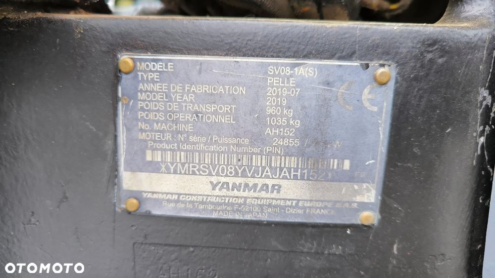 Yanmar SV 08 - 1 A (s) - 8