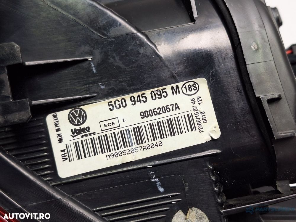 Stop aripa stanga VOLKSWAGEN GOLF VII 5G1, BE1 2012 - > TDI CRBC, CRLB, CRMB, CRUA, DCYA, DEJA Valeo 90052057A 5G0945095M - 2